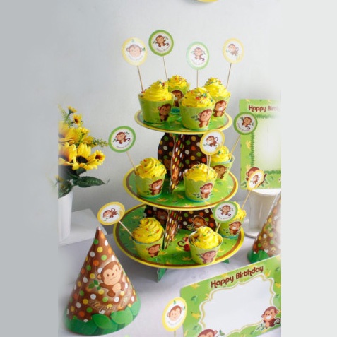 Kệ bánh cupcake 3 tầng cứng cáp, chắc chắn