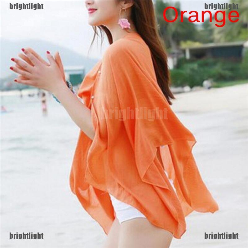 Áo Khoác Đi Biển Màu Trơn Thời Trang