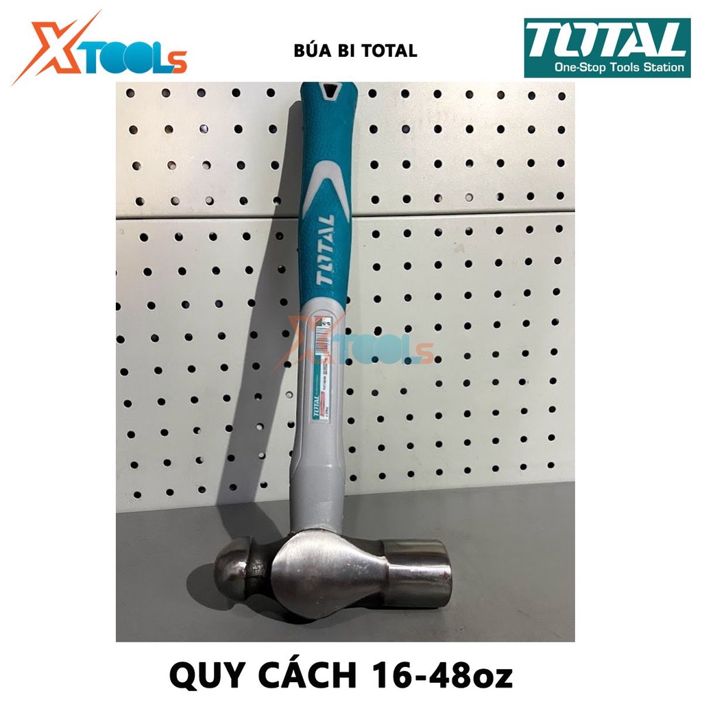 Búa bi Total | búa cầm tay mini Quy cách: 16oz-48oz Trọng lượng đầu búa: 450-1300g, dùng để đóng, tán đinh trên mọi