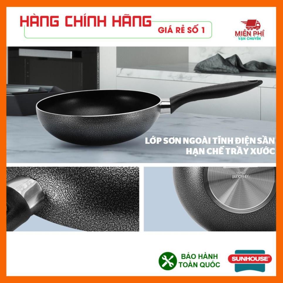 CHẢO CHỐNG DÍNH SUNHOUSE ĐÁY SÂU SHS30 SHS28 SHS26 SHS24 SHS20, CHẢO CHỐNG DÍNH SUNHOUSE