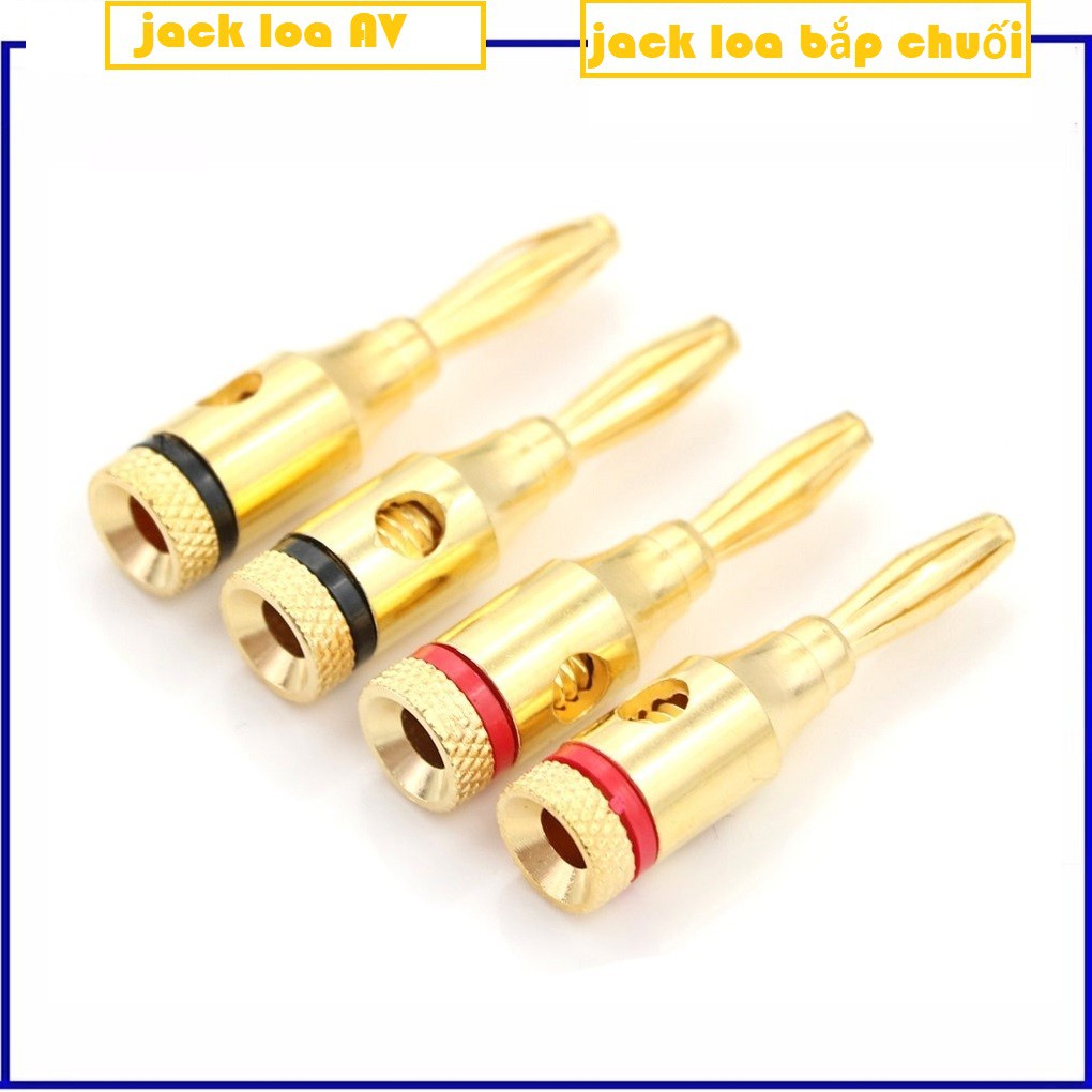 Combo 10 cái Jack loa - Jack bắp chuối hàng xịn