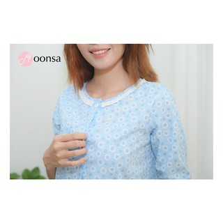 Bộ đồ ngủ kate Bông cúc họa mi [ Moonsa ]