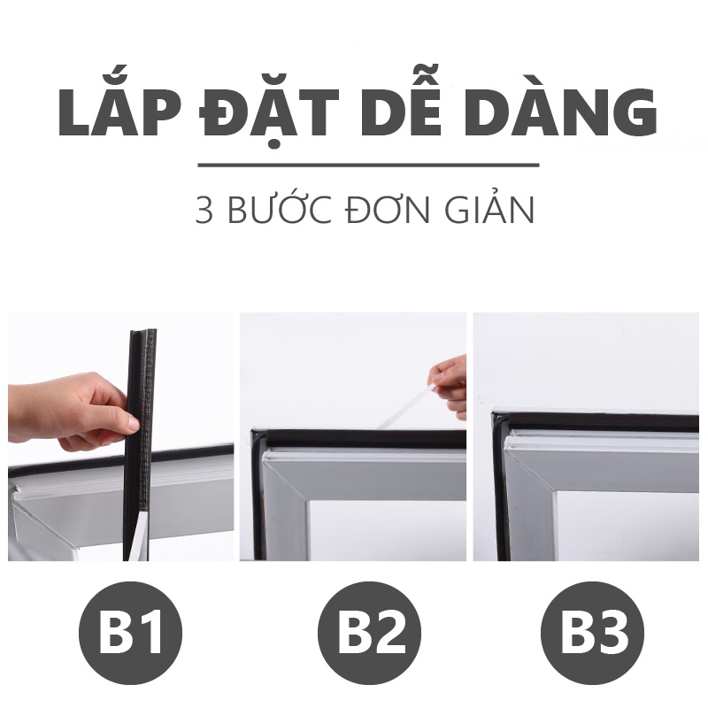 Chặn khe hở kính cường lực ⭐ Thanh nẹp ron cửa sổ màu nâu KINGRON ngăn côn trùng chống bụi cách âm chống va đập