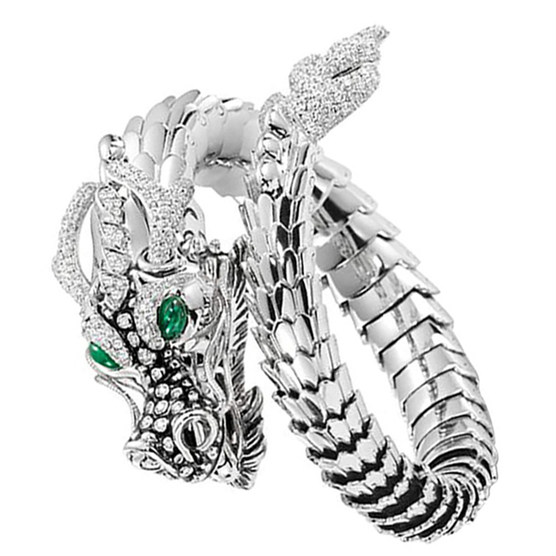 Nhẫn Kim Loại Khắc Hình Rồng Trung Hoa Độc Đáo cho nam và nữ