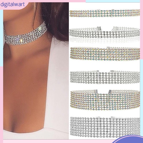 Vòng Cổ Choker Đính Đá Lấp Lánh Thời Trang Dành Cho Nữ