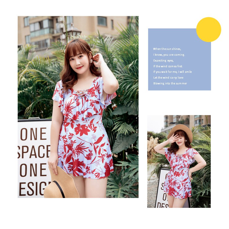 [Hàng Order] [ sẵn xanh] Bộ Bikini 1 Mảnh cho người béo bigsize mã VT 71 | BigBuy360 - bigbuy360.vn