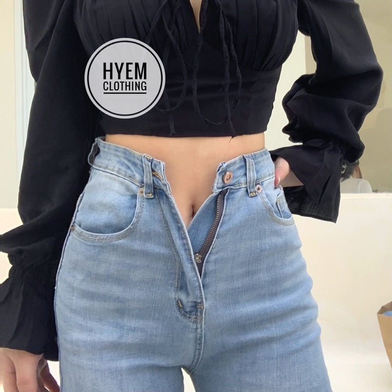 [NEW] Quần jean nữ lưng siêu cao dáng skinny ôm sát, hàng cao cấp - Ms02