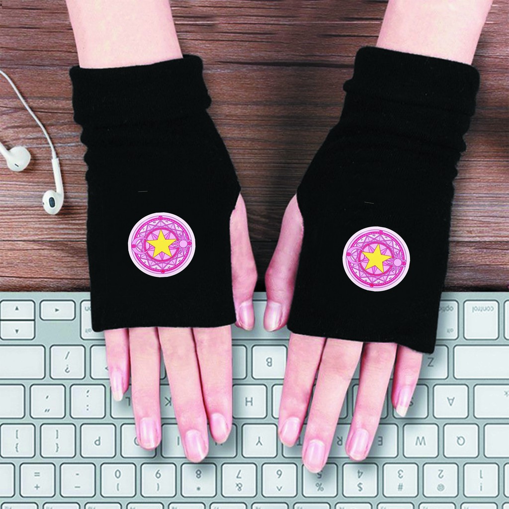 Găng tay len in hình Cardcaptor Sakura - Thủ Lĩnh Thẻ Bài anime chibi thời trang chất đẹp ấm áp xinh xắn