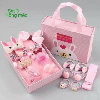 Set kẹp tóc cho bé gái 18 chi tiết