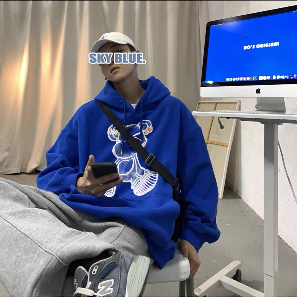 Mẫu Mới 2021) Áo Hoodie Gấu Sơn Có Mũ Nam Nữ Chất Nỉ Bông Dày Dặn Form Rộng Unisex- Áo Nỉ Nam Nữ Ulzzang Hoạ Tiết | BigBuy360 - bigbuy360.vn