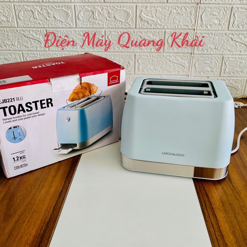 Máy Nướng Bánh Mì Lock& Lock EJB221BLU Hàng Chính Hãng