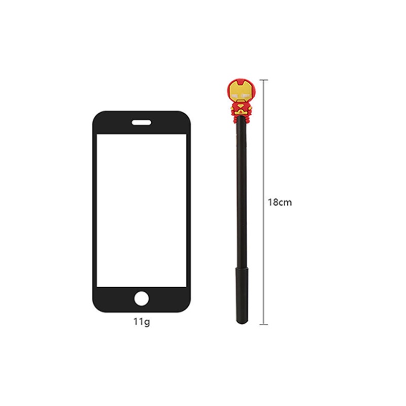 Bút Mực Gel Bằng Silicon Họa Tiết Hoạt Hình Dễ Thương Bắt Mắt