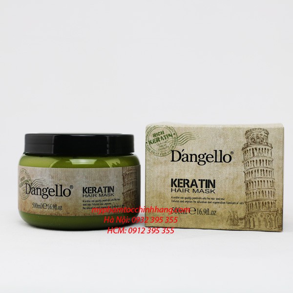 (CHÍNH HÃNG 100%  CÔNG TY THÁI HƯƠNG) HẤP PHỤC HỒI D'ANGELLO KERATIN 500ML | BigBuy360 - bigbuy360.vn