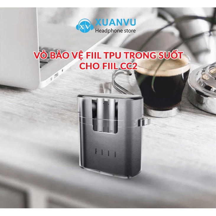 Vỏ bảo vệ FIIL TPU cho tai nghe True Wireless FIIL CC2, FIIL CC, chất liệu TPU mềm dẻo, chống trầy xước và mài mòn