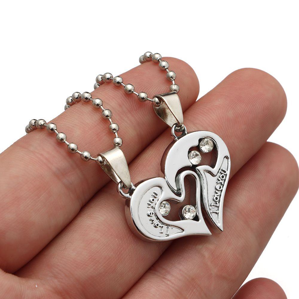 EUTUS Dây Chuyền Tình Bạn Mặt Trái Tim Khắc Chữ Best Friends