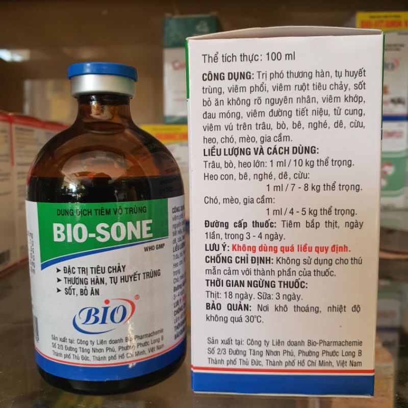 BIO SONE - TIÊU CHẢY, LƯƠNG HÀN, SỐT, BỎ ĂN