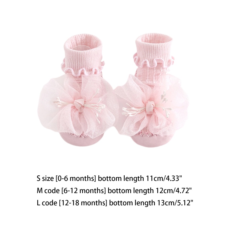 1 Đôi Tất Cotton Mềm Chống Trượt Cho Bé Tập Đi