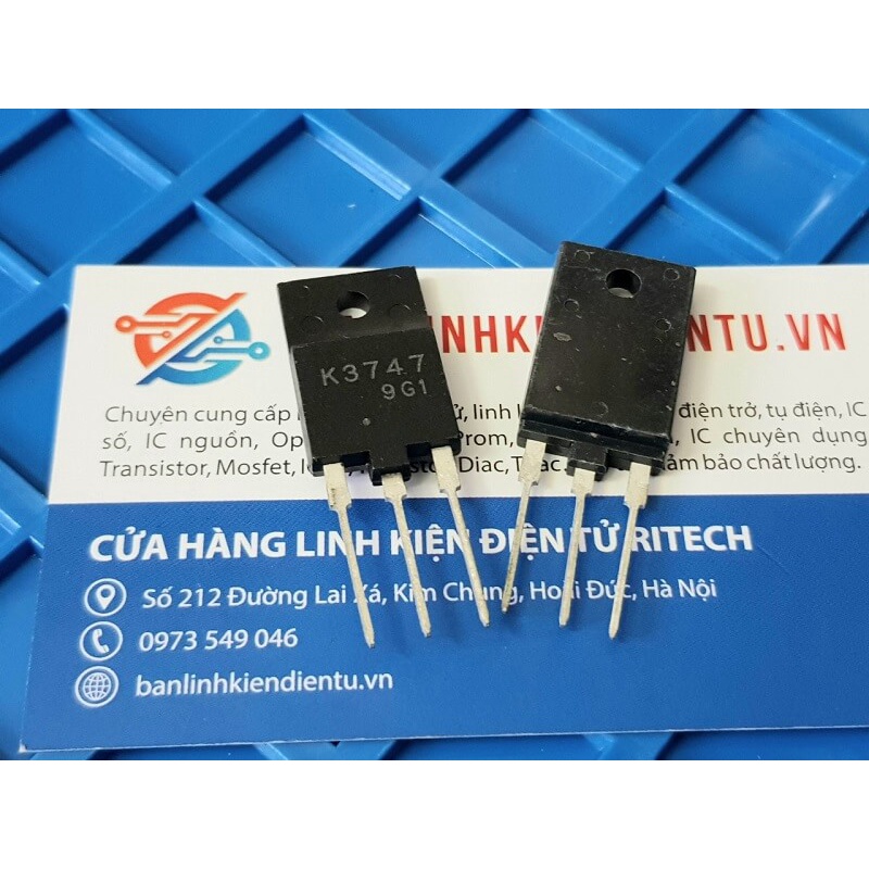 K3747, 2SK3747 Mosfet Kênh-N 2A/1500V TO-3PF-3L