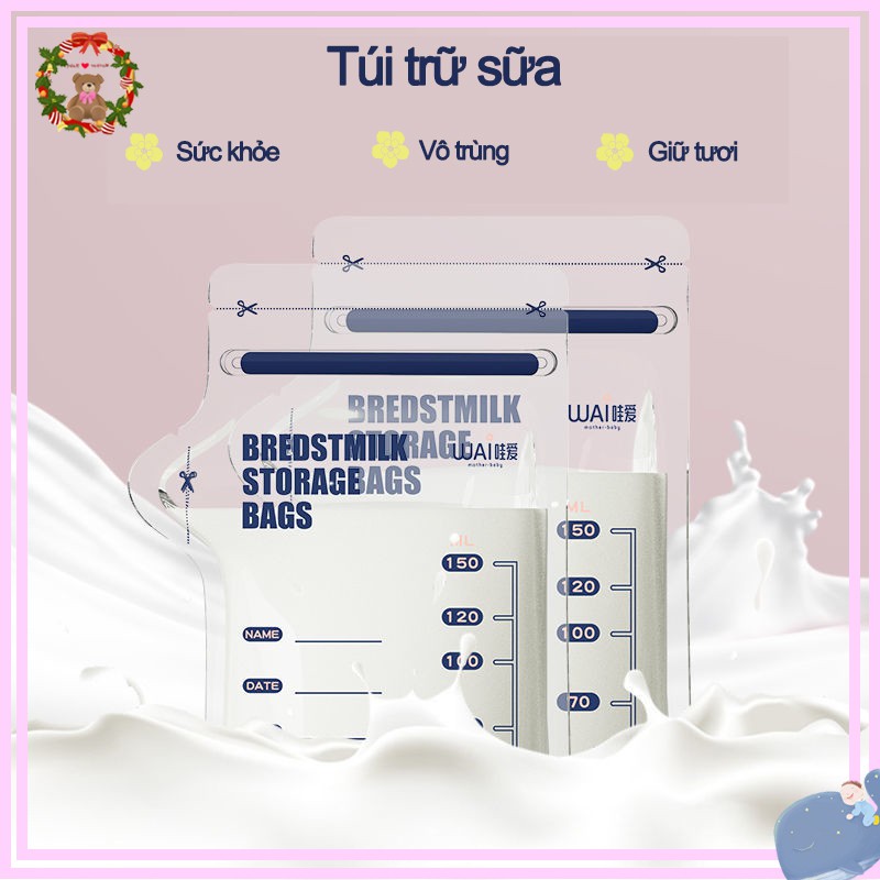 Túi trữ sữa，Dung Tích 100ml/150ml/200ml，30chiếc/hộp