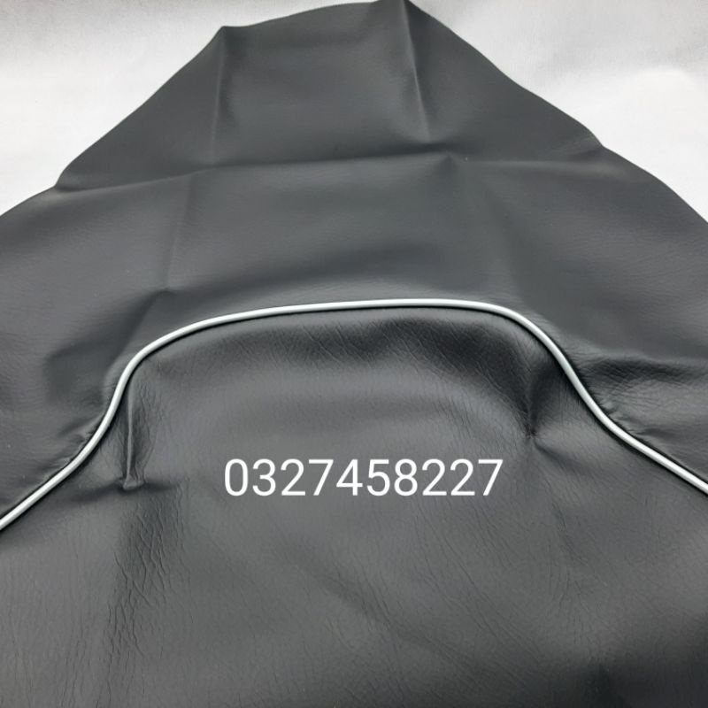 Trùm võ da bọc yên ngồi EXCITER 2010 đen viền trắng zin