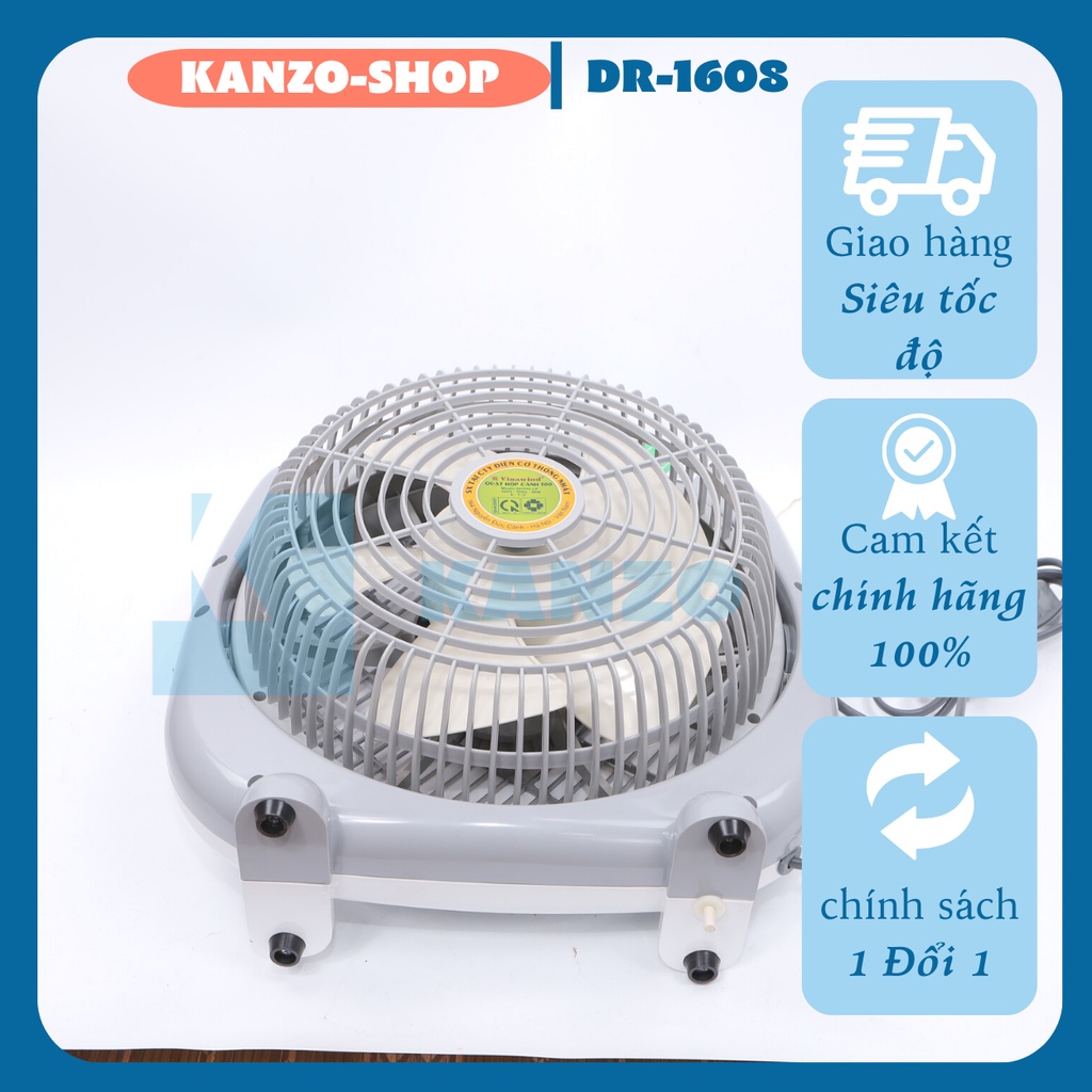 Quạt Hộp điện cơ thống nhất QH-350LP - 3 cánh, sải cánh 35cm-41W-Tản Gió - Winawind