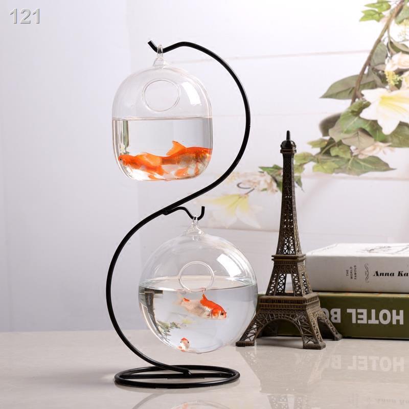 Đơn giản hiện đại trong suốt Văn hóa cá Bình thủy tinh Trang trí nội thất Sáng tạo Máy tính để bàn Bể nhỏ Phòng khách