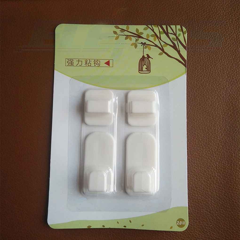 Set 2 cặp móc nhựa dán tường treo điều khiển từ xa tiện dụng