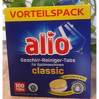Viên rửa bát Alio All in 1 hộp 100 viên ( hàng nhập )