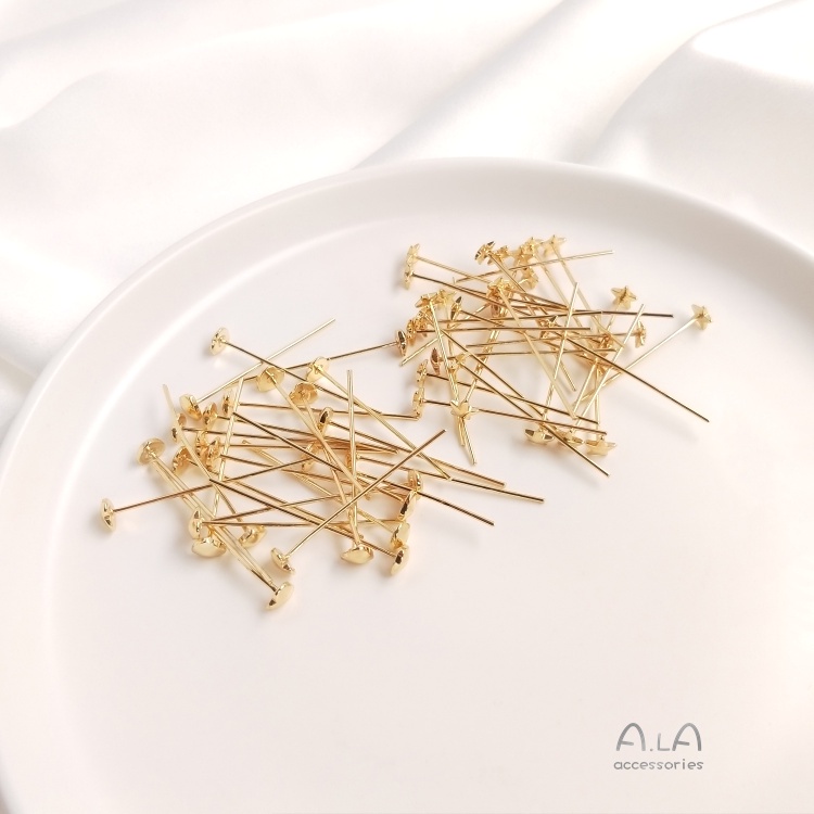 Phụ Kiện Kim Gài Trang Sức Bằng Đồng 14K Hình Ngôi Sao Trái Tim Năm Cánh Màu Sắc