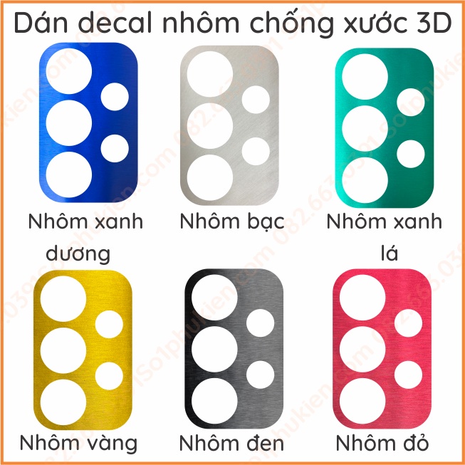 Dán camera Samsung A53 5G/ A73 5G loại nano , ppf, decal nhôm chống xước bảo vệ cam