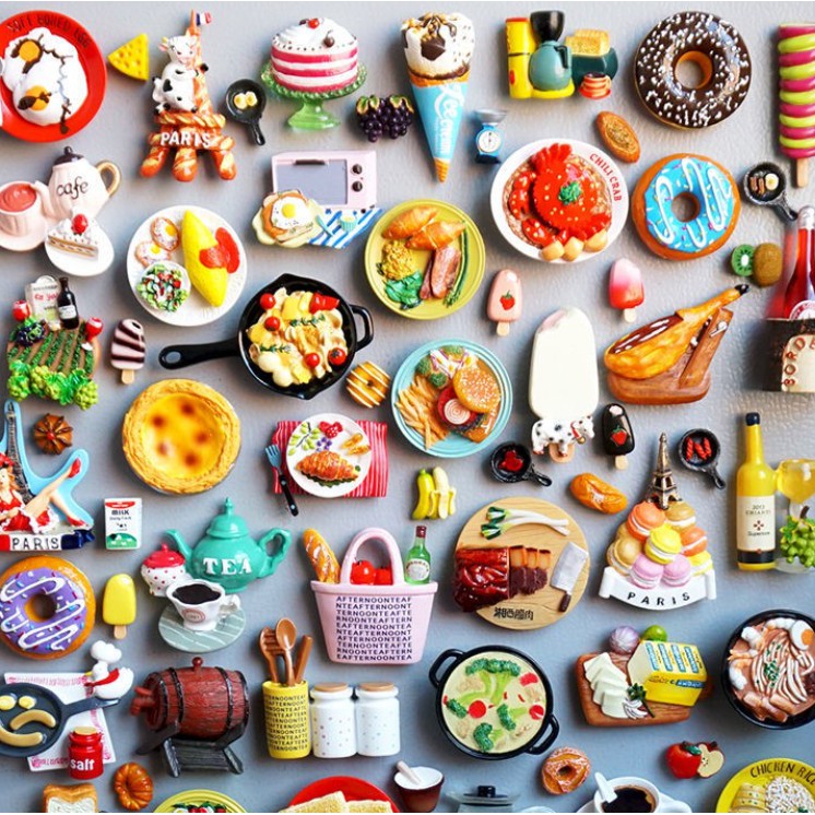 Hít tủ lạnh chủ đề ẩm thực (nhóm 2) nhiều mẫu