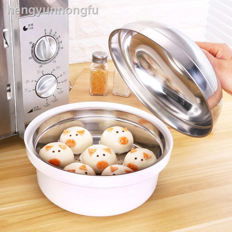 Nồi Hấp Đa Năng Bằng Inox Cỡ Lớn Chuyên Dùng Cho Lò Vi Sóng