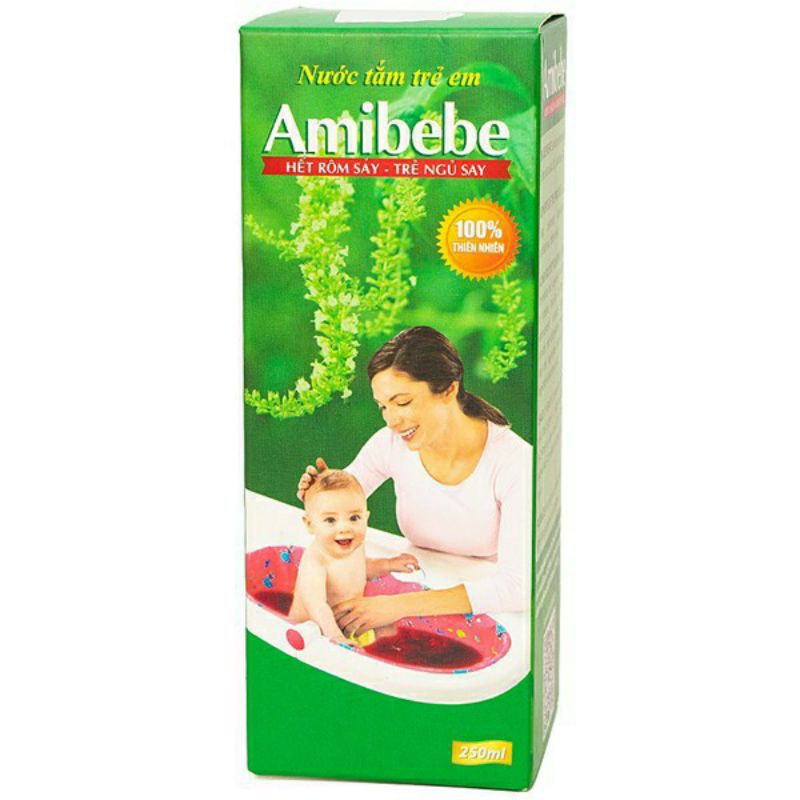 ✅ Tắm Rôm Sảy Mụn Nhọt AMIBEBE(250ml)