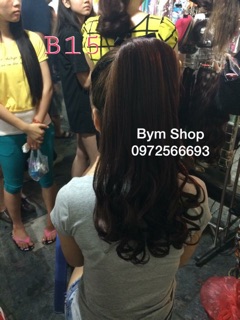 Tóc giả buộc xoăn đuôi