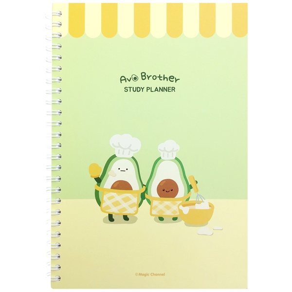 Sổ Lò Xo Lên Kế Hoạch Avo Brother Study Planner - Magic Channel - Màu Xanh Lá