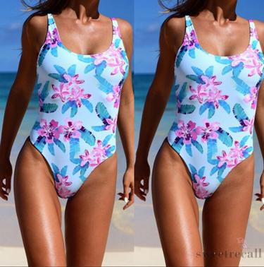 Bikini Nữ Một Mảnh In Hoa Có Đệm Nâng Ngực Gợi Cảm