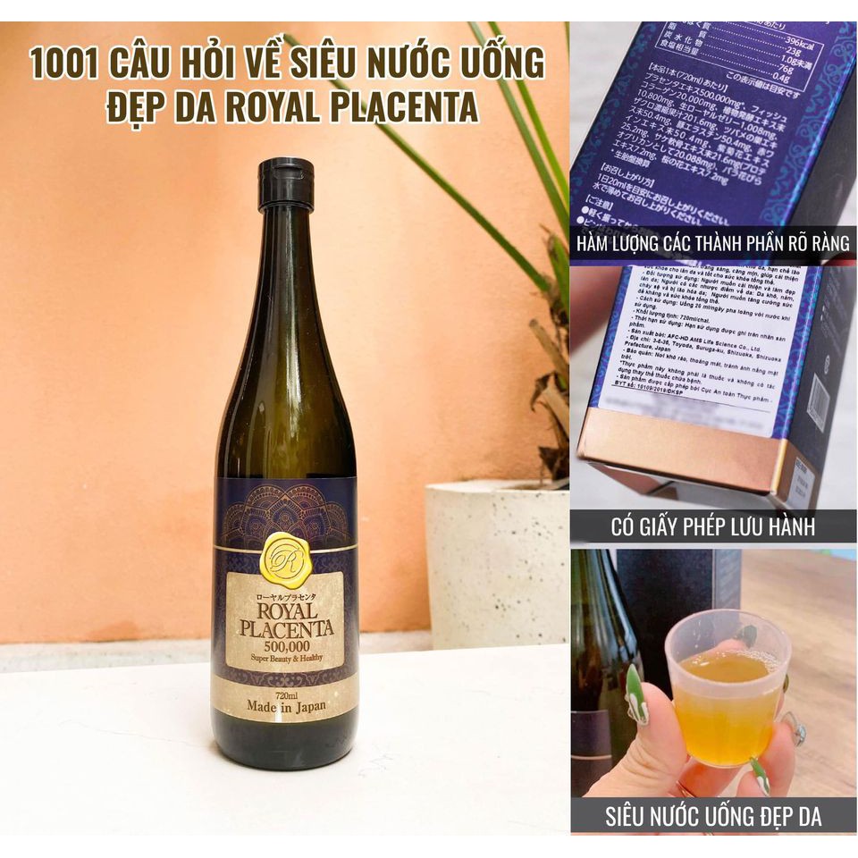 Nước nhau thai ROYAL PLACENTA 500000mg Nhật bản 720ml | BigBuy360 - bigbuy360.vn