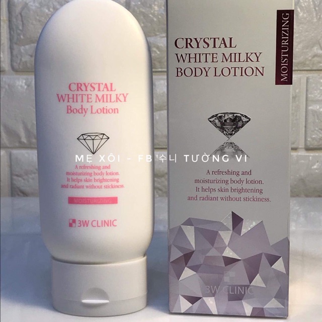Crystal white milky body lotion