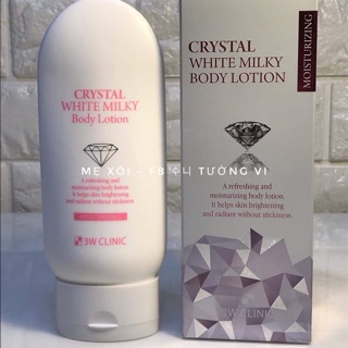 Crystal white milky body lotion