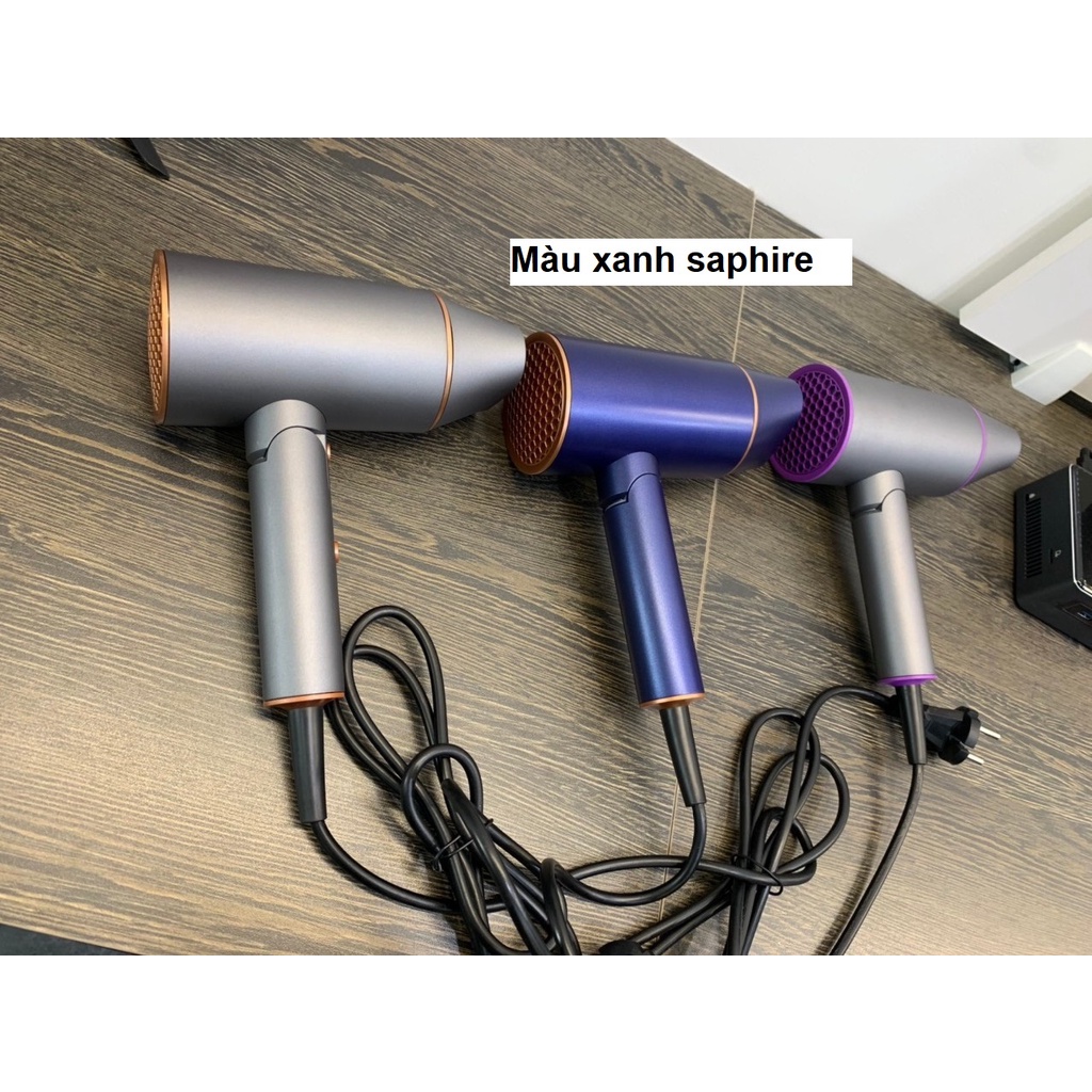 Máy sấy tóc ion gấp gọn 2100W Lebenlang, màu mới: tím, xanh saphire và rose gold, bảo hành 2 năm