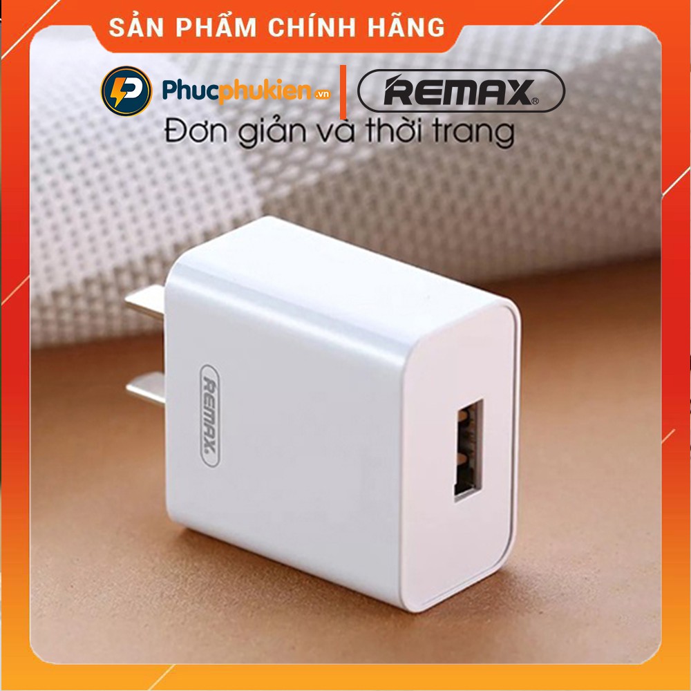 Củ sạc nhanh iPhone 2.1A chính hãng Remax Rp U110 / Ry U03