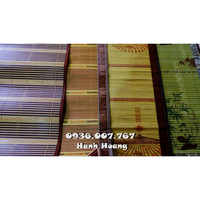 Chiếu trúc tăm tre vân gỗ