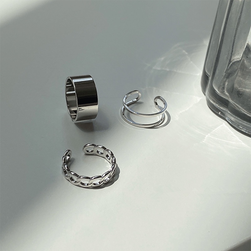 Set 3 Nhẫn We Flower Đeo Khớp Ngón Tay Thời Trang Cho Nữ