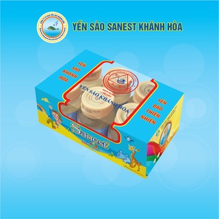 [Hộp 6 lọ] Nước Yến sào Khánh Hòa Sanest trẻ em đóng lọ 62ml - 0161H6
