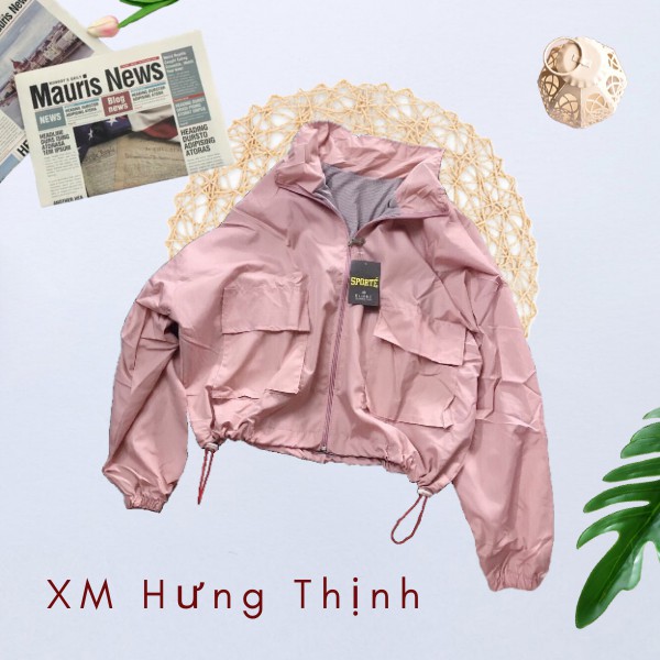 áo khoác nữ form lửng túi hộp trơn cá tính 0071