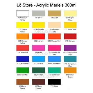 [SALE] Màu Acrylic Marie's 300ml