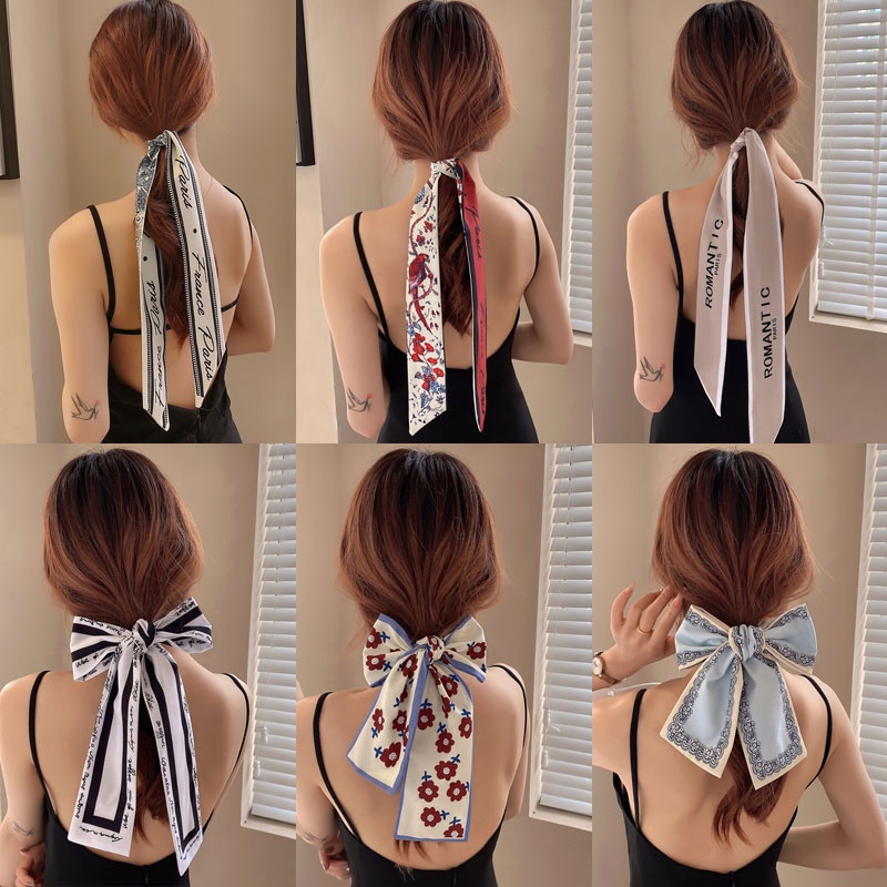 Khăn choàng cổ thắt nơ thời trang Hàn Quốc dành cho nữ