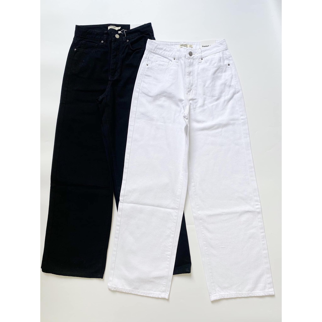 [FREESHIP] Quần CULOTTE jean trắng đen 0R.CHID | BigBuy360 - bigbuy360.vn