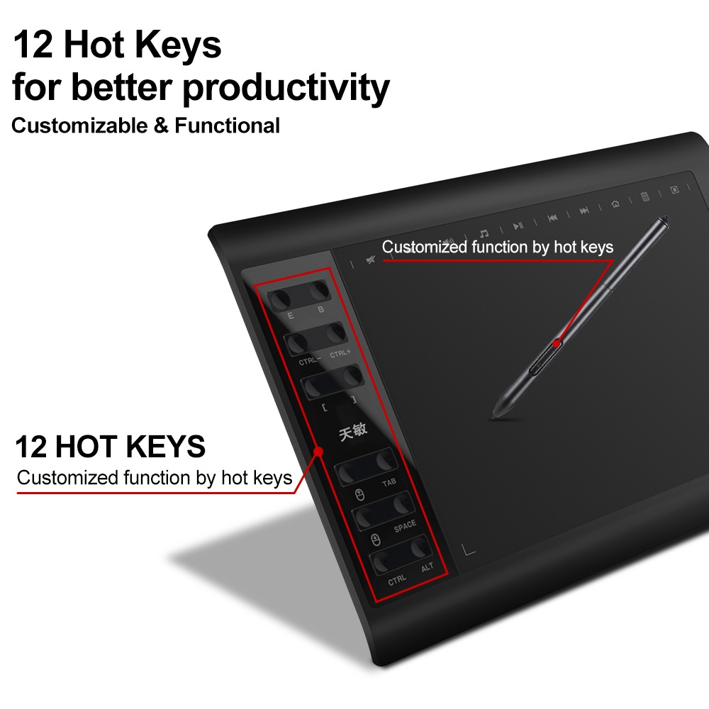 Bảng Vẽ Điện Điện Tử 10moons 1060plus  Hỗ Trợ Điện Thoại Android Và Máy Tính Bảng