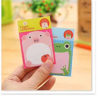 Giấy note hình thú dễ thương bề mặt mịn viết êm
